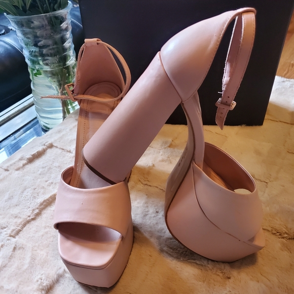 SCHUTZ platforms lenne leather size 8 - Picture 8 of 9